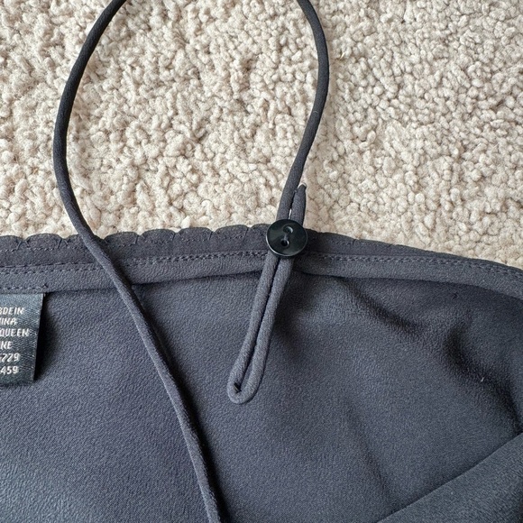 Ted Baker- Black Thin Strap Adjustable Minimalist Tank Top - Picture 6 of 7